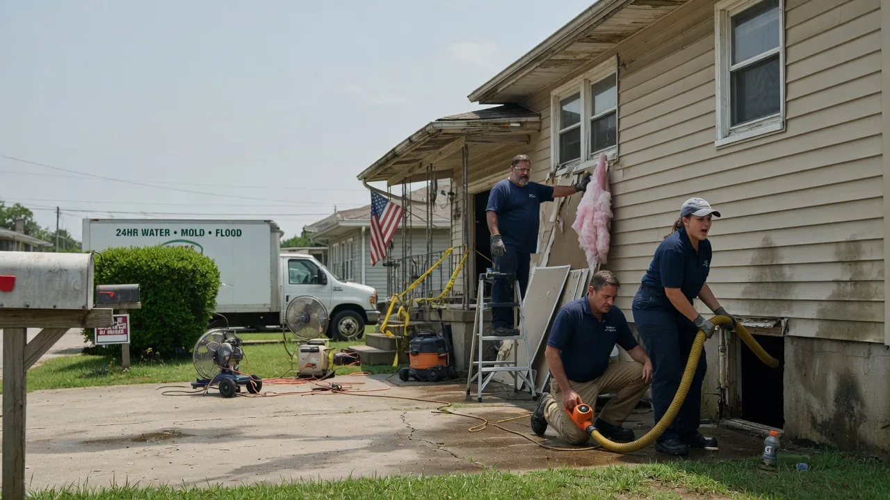 Water Damage Repair in Rice, TX near me